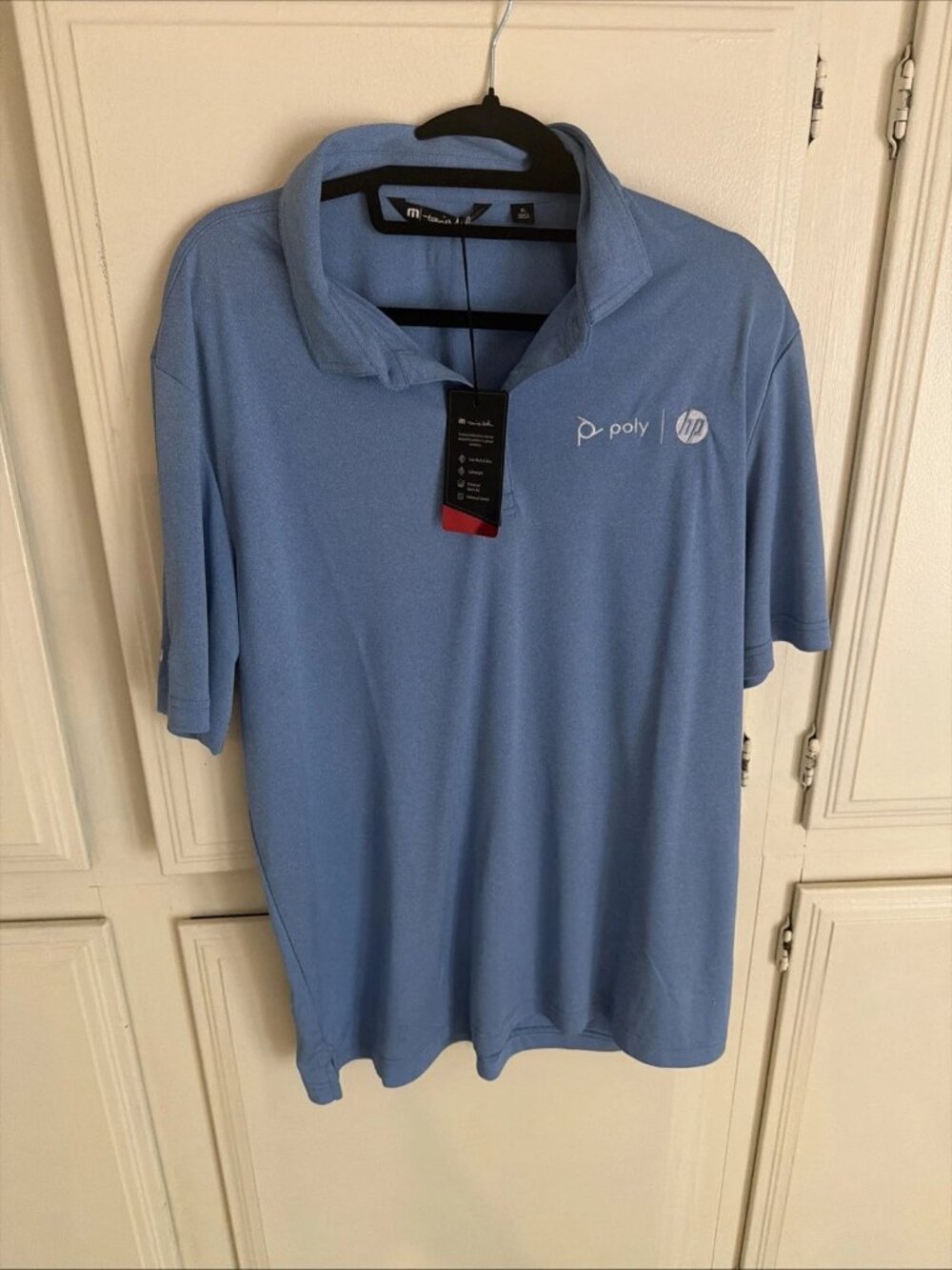 NWT Travis Mathew Golf Casual Polo Blue Company Branded Men’s XL